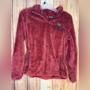L.L. Bean Size Medium Fuzzy Half Zip